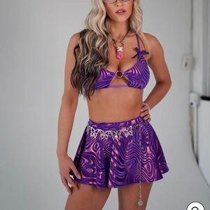 Purple and Pink Swirl Rave Set